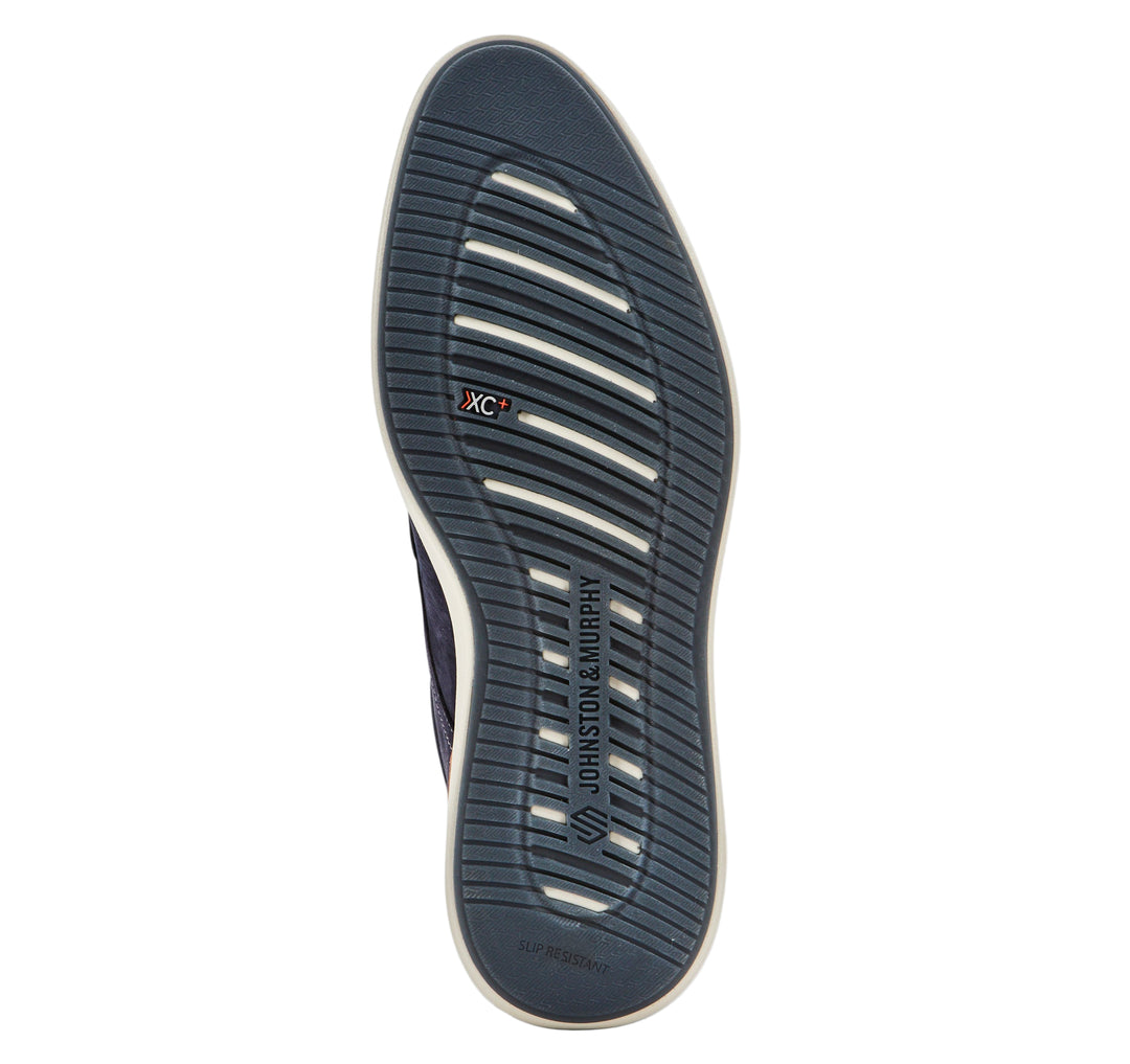 johnston murphy xc+™ parker plain toe men's | navy nubuck