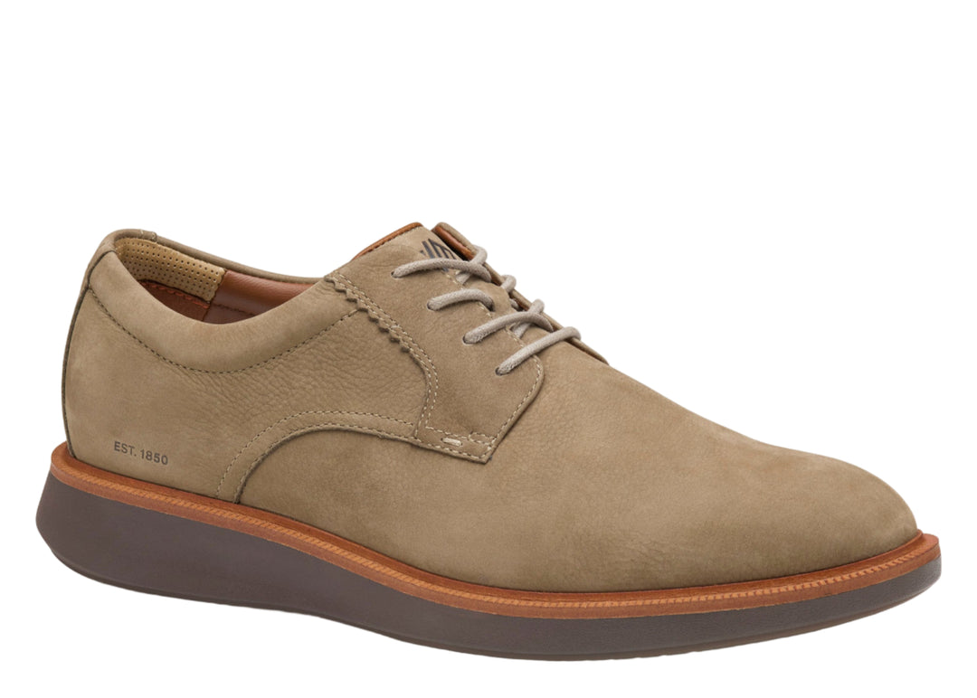 johnston & murphy xc parker plain toe men's | taupe nubuck