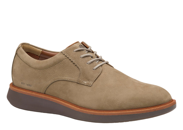 johnston & murphy xc parker plain toe men's | taupe nubuck