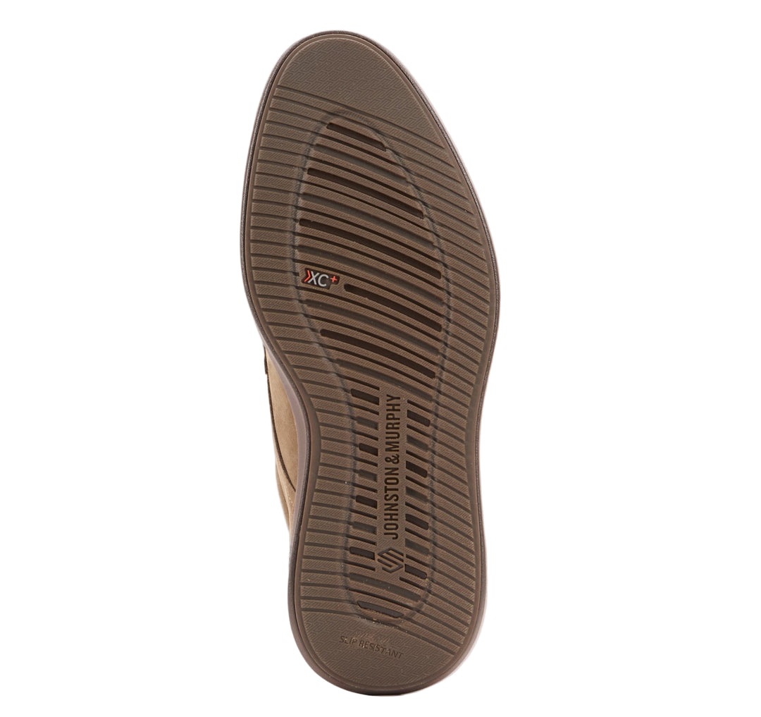 johnston & murphy xc parker plain toe men's | taupe nubuck