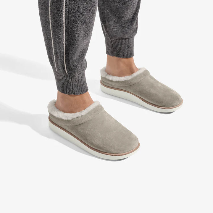 olukai mani women's | taupe grey / golden sand