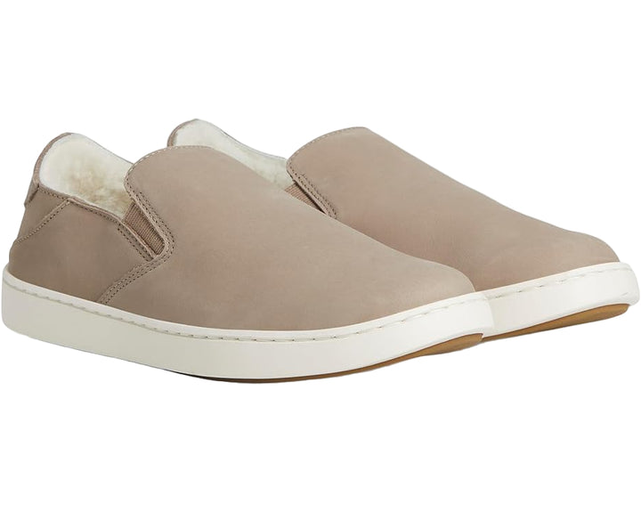 olukai pehuea cozy women's | taupe grey / taupe grey