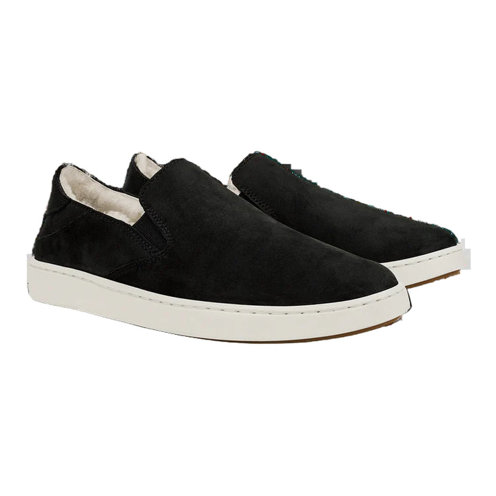 olukai pehuea cozy women's | lava rock / lava rock