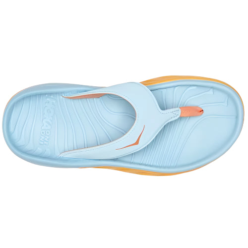 hoka ora recovery flip women's | summer song / amber yellow