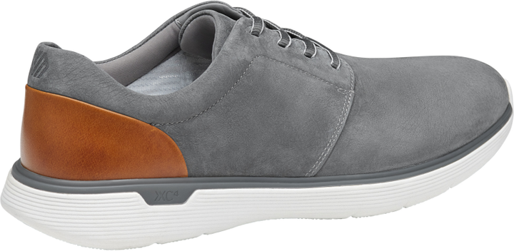 johnston murphy xc4 prentiss 2 plain toe men's | gray wp tumbled nubuck