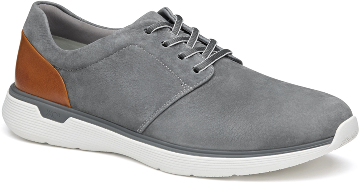 johnston murphy xc4 prentiss 2 plain toe men's | gray wp tumbled nubuck