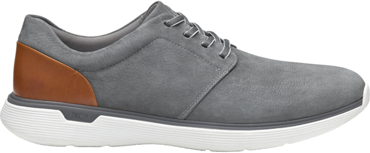johnston murphy xc4 prentiss 2 plain toe men's | gray wp tumbled nubuck