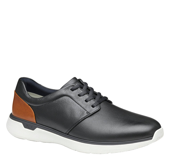 johnston murphy xc4® prentiss 2 plain toe men's | black wp full grain