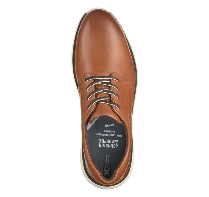 johnston murphy xc4 prentiss 2 plain men's | tan wp full grain