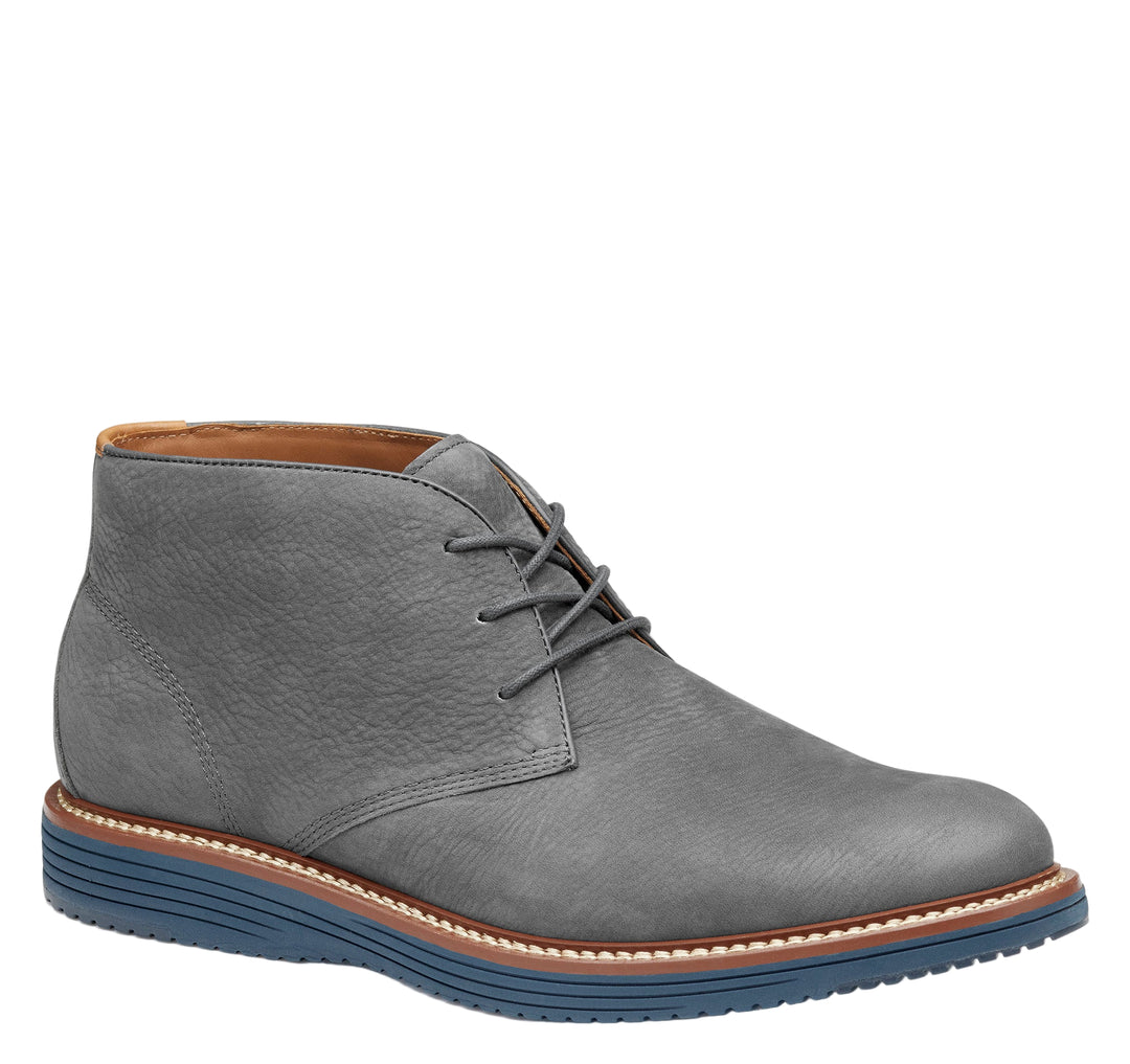 johnston murphy upton chukka men's | gray nubuck