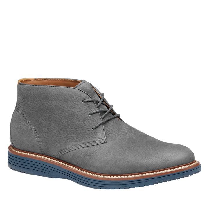 johnston murphy upton chukka men's | gray nubuck