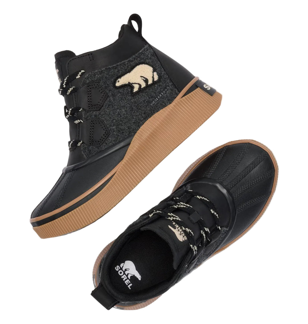 sorel out n about iv classic waterproof women's | black gum 2