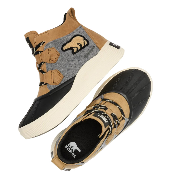 sorel out n about iv classic waterproof women's | caribou buff black