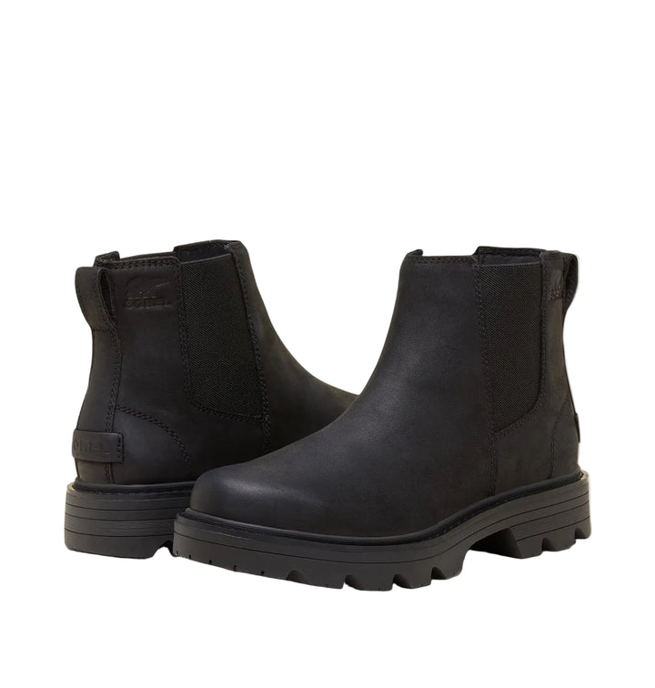 sorel revel rd chelsea waterproof women's | black black