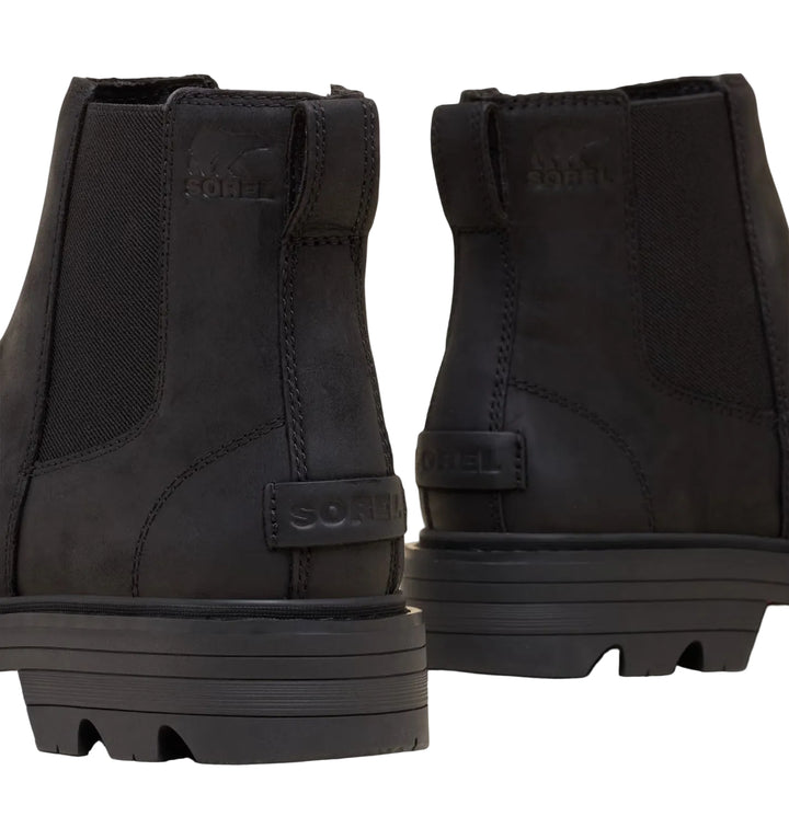 sorel revel rd chelsea waterproof women's | black black