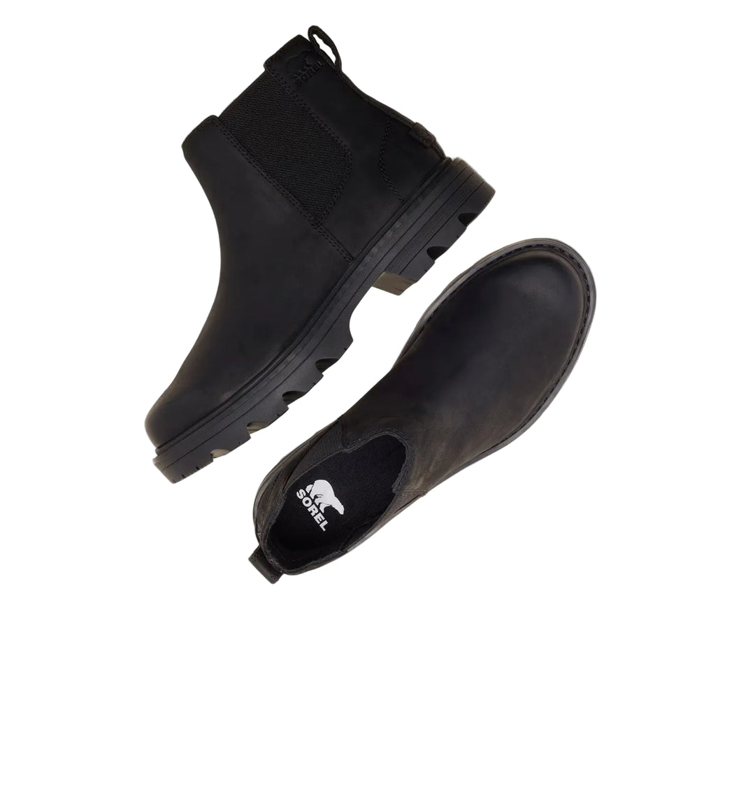 sorel revel rd chelsea waterproof women's | black black