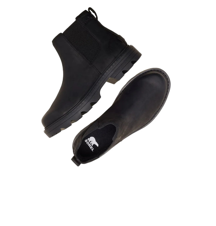 sorel revel rd chelsea waterproof women's | black black