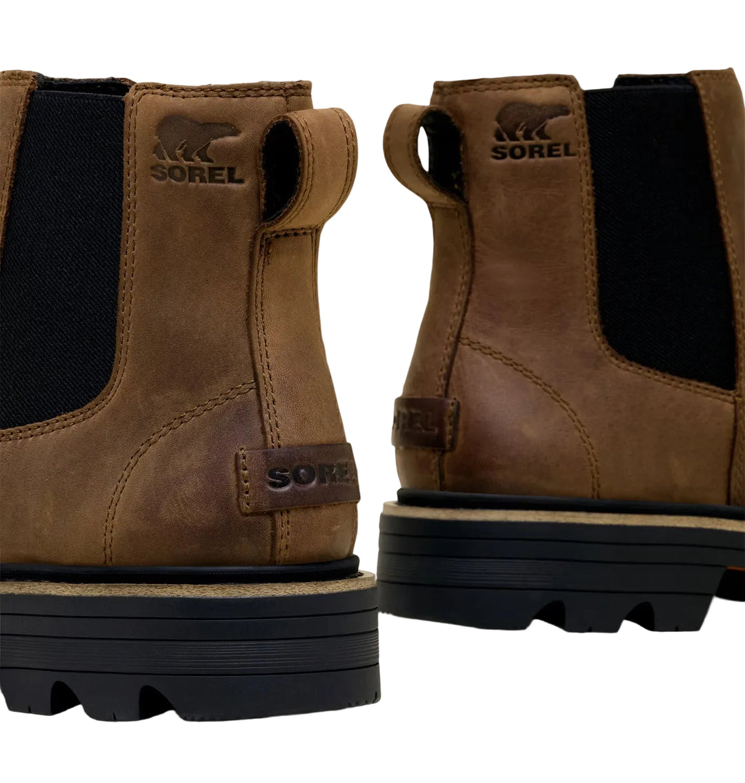 sorel revel rd chelsea waterproof women's | tobacco black
