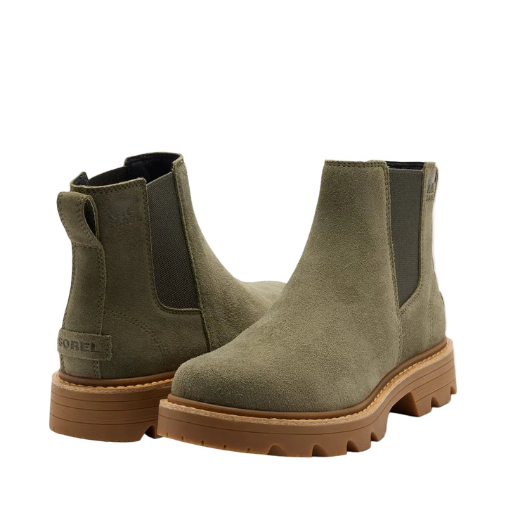 sorel revel rd chelsea waterproof women's | stone green gum 2