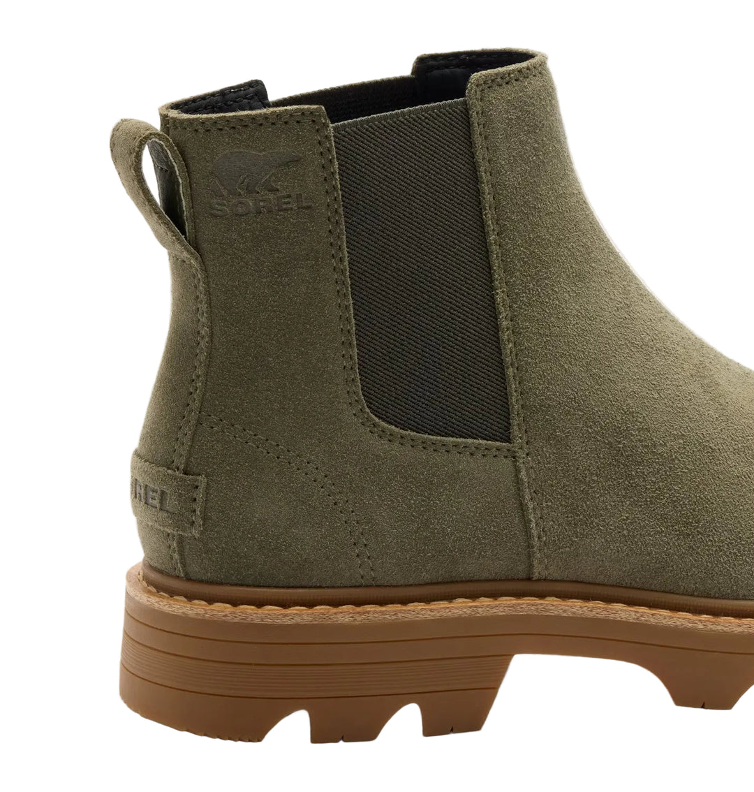 sorel revel rd chelsea waterproof women's | stone green gum 2