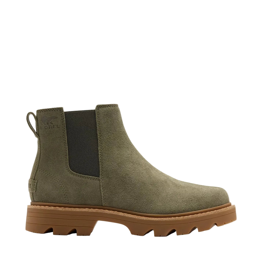 sorel revel rd chelsea waterproof women's | stone green gum 2