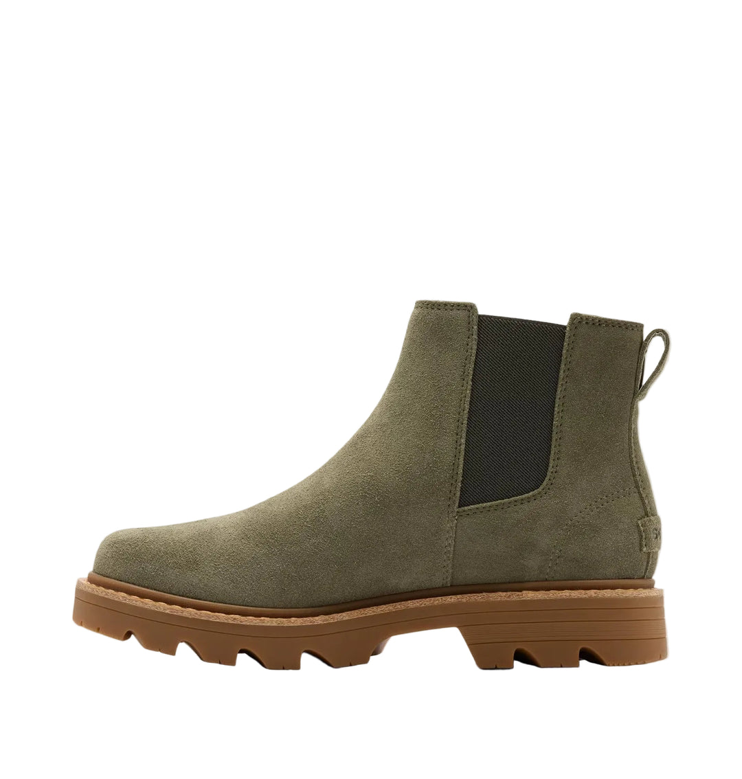 sorel revel rd chelsea waterproof women's | stone green gum 2