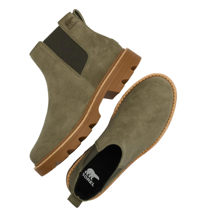 sorel revel rd chelsea waterproof women's | stone green gum 2
