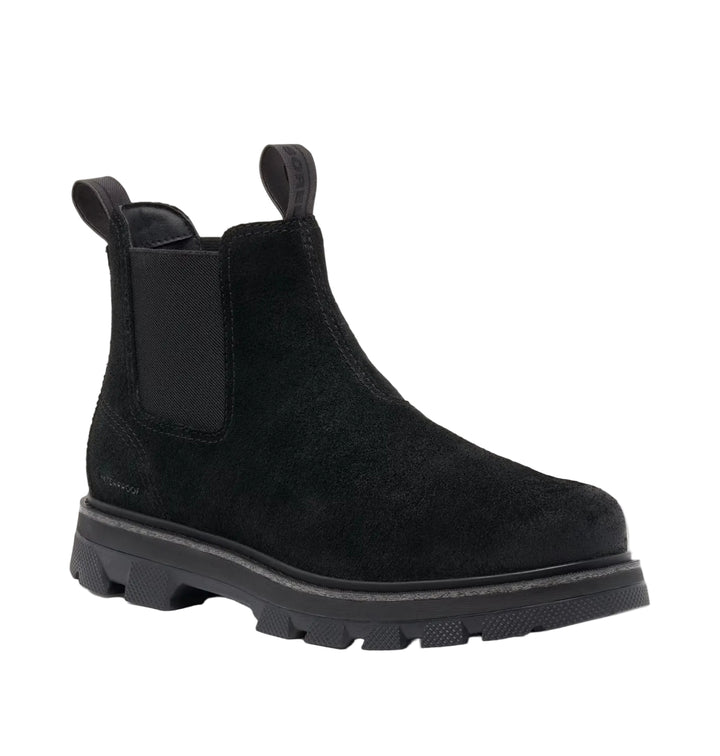 sorel lark-47 chelsea waterproof men's | black bleached ceramic