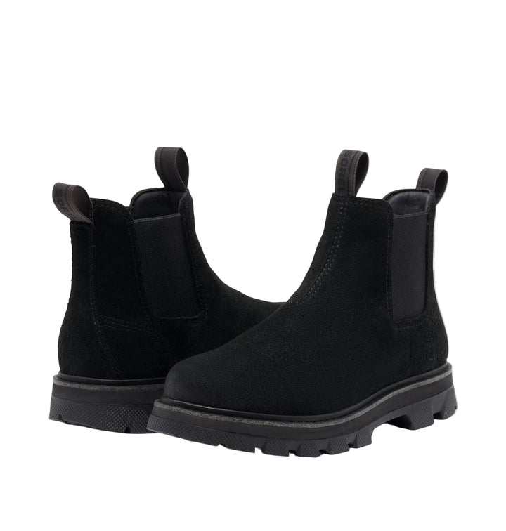 sorel lark-47 chelsea waterproof men's | black bleached ceramic