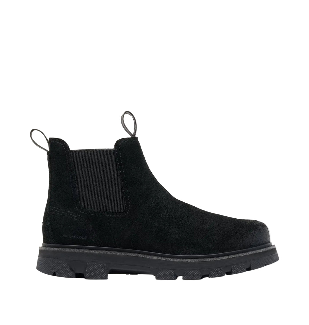 sorel lark-47 chelsea waterproof men's | black bleached ceramic