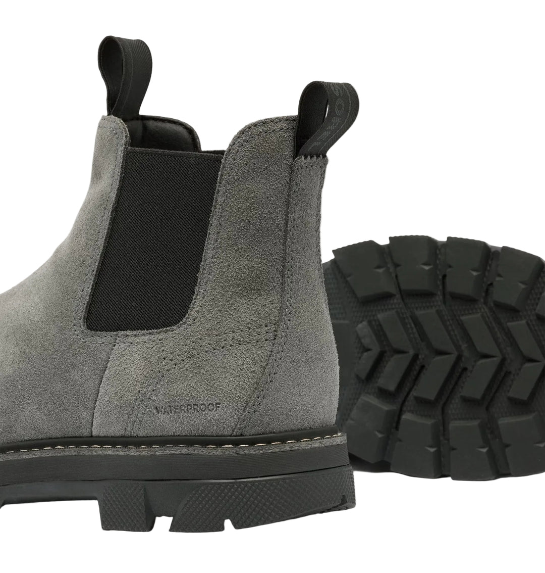 sorel lark-47 chelsea waterproof men's | grill black