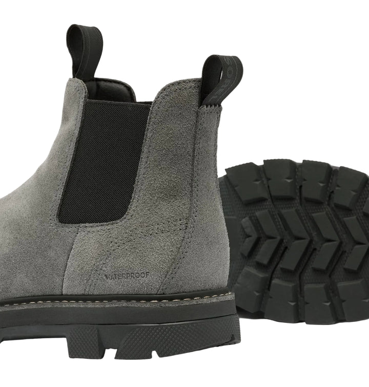 sorel lark-47 chelsea waterproof men's | grill black