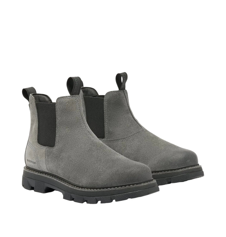 sorel lark-47 chelsea waterproof men's | grill black
