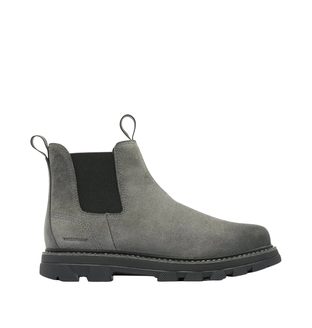 sorel lark-47 chelsea waterproof men's | grill black
