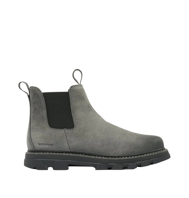 sorel lark-47 chelsea waterproof men's | grill black