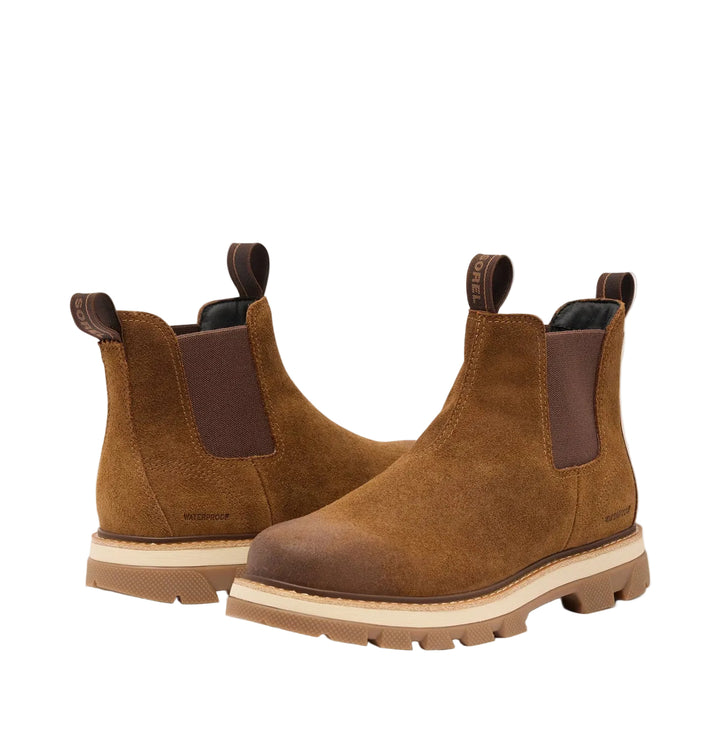 sorel lark-47 chelsea waterproof men's | velvet tan tobacco