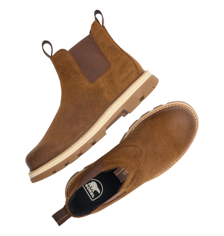 sorel lark-47 chelsea waterproof men's | velvet tan tobacco