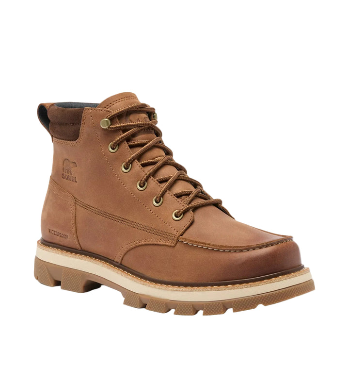 sorel lark-47 moc toe waterproof men's | velvet tan tobacco