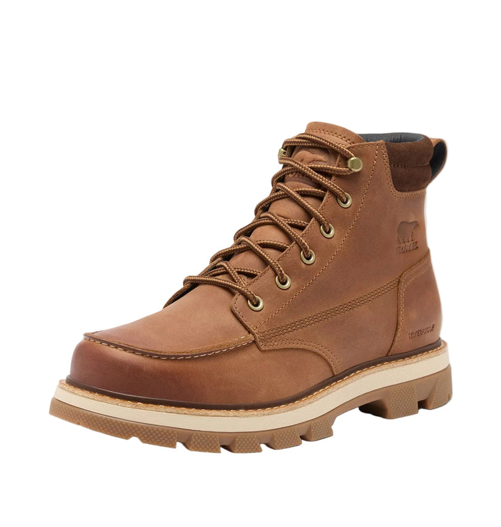 sorel lark-47 moc toe waterproof men's | velvet tan tobacco