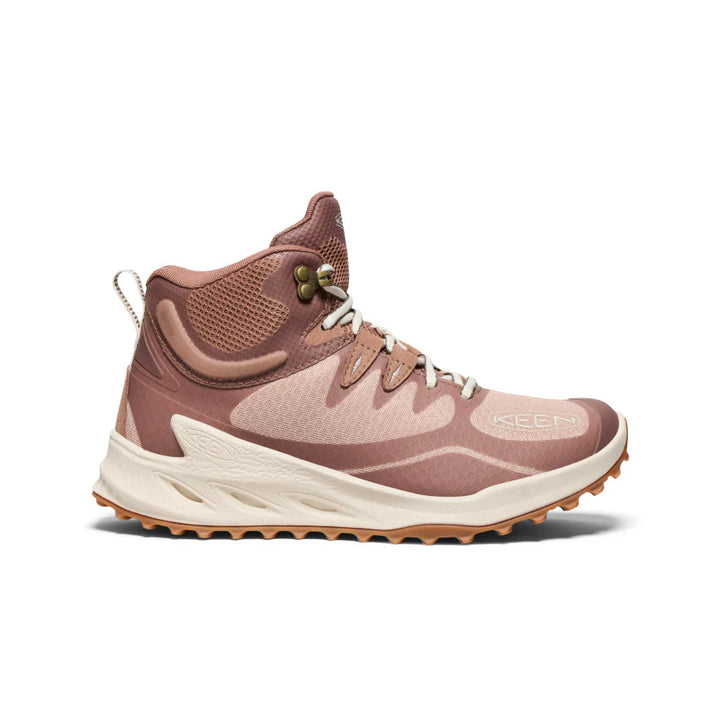 keen zionic waterproof hiking women's | warm taupe/birch