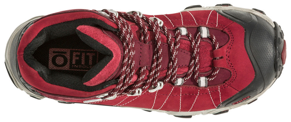 oboz brigder mid waterproof women's | rio red