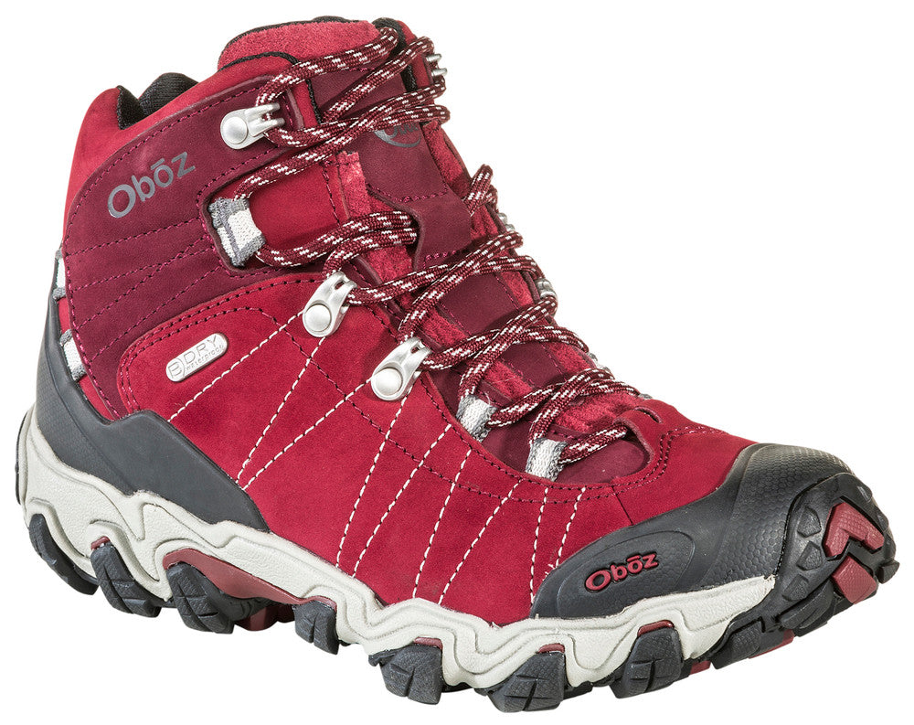 oboz brigder mid waterproof women's | rio red