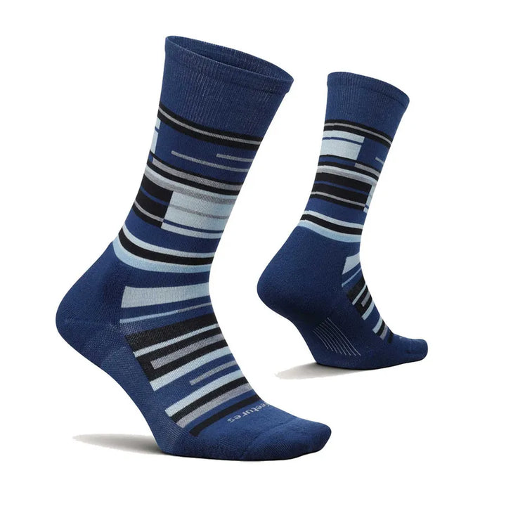 feetures everyday max cushion relaxed stripe men’s | relaxed stripe navy