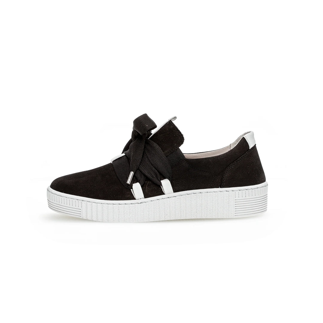 gabor 73.333 sneaker women's | black white
