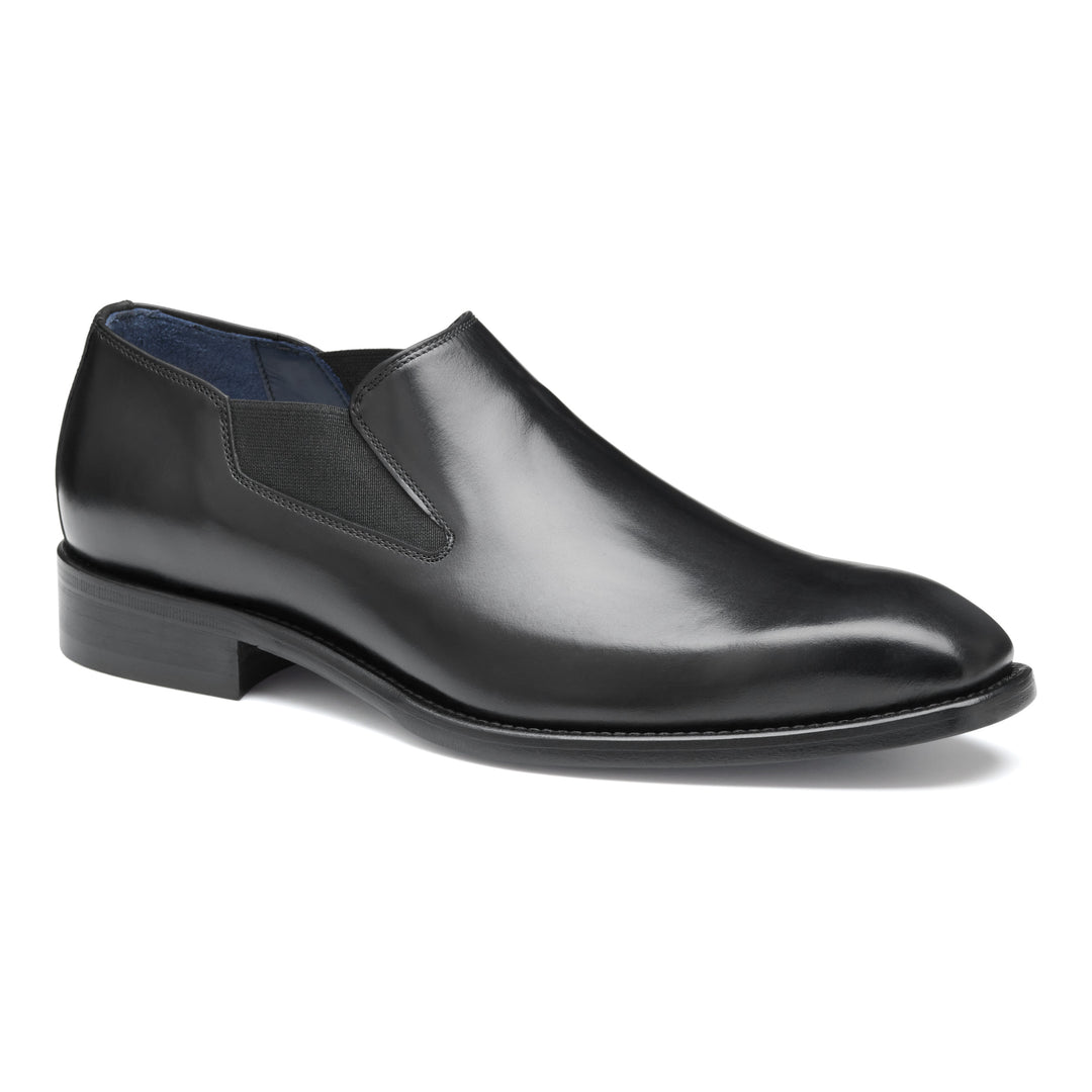johnston & murphy larson slip-on men's | black