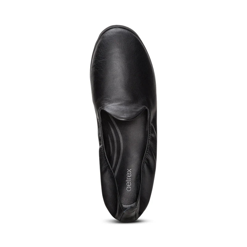 aetrex liz arch support women's | black