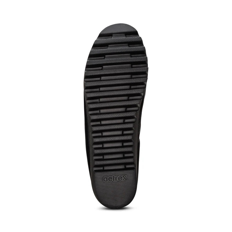 aetrex liz arch support women's | black