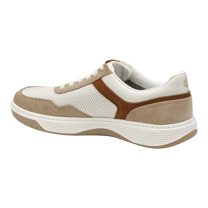 johnston & murphy dawson moc toe u-throat men's | white taupe
