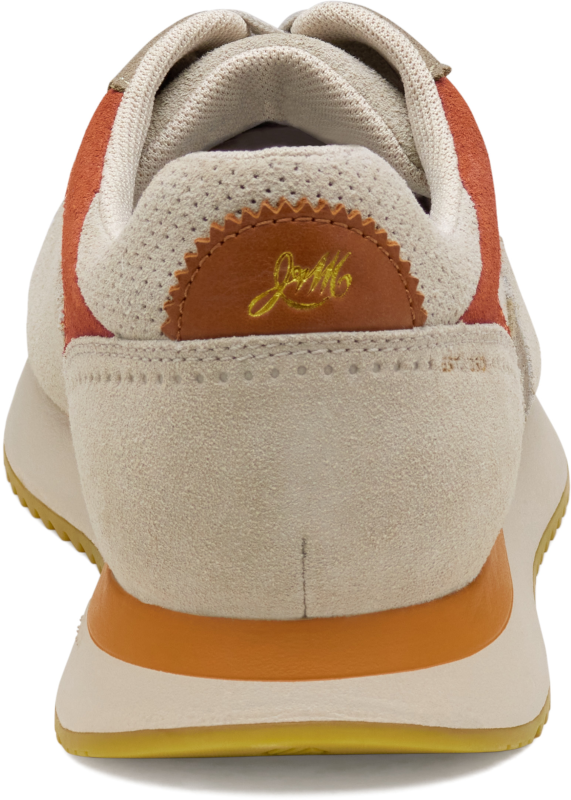 johnston murphy chase perfed t-toe men's | taupe/beige/rust suede
