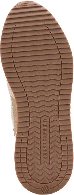 johnston murphy chase perfed t-toe men's | taupe/beige/rust suede